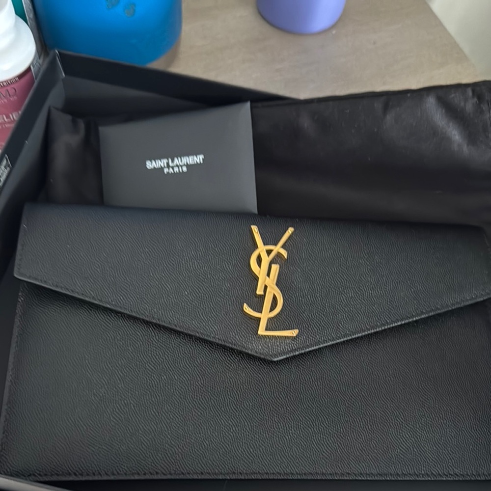 YSL AUTHENTIC Uptown Clutch-New